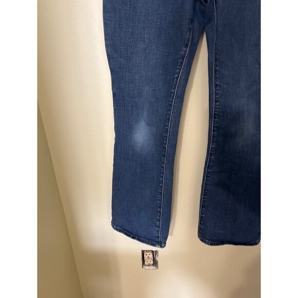 Lands End Womens Mid Rise Bootcut Jeans Size 6 Blue Denim Cowgirl Western Rodeo - Picture 12 of 15